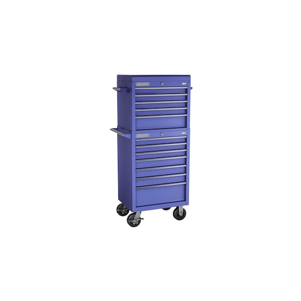 Champion Tool Storage FMPro Top Chest/Cabinet With Casters, 12 Drawer, Blue, Steel, 27 in W x 20 in D FMP2712RC-BL - main